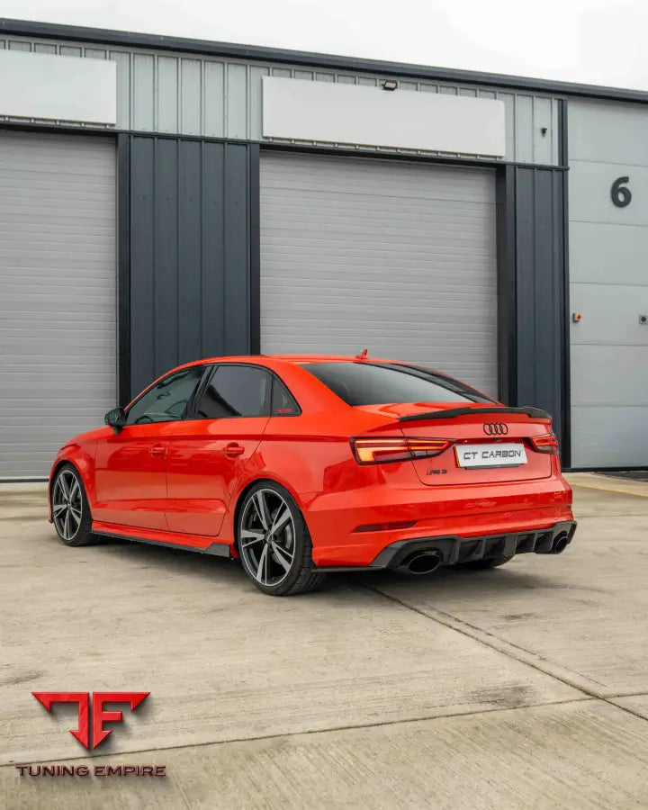 AUDI RS3 8V SALOON REAR CARBON DIFFUSER WITH DTM LIGHT - CT CARBON