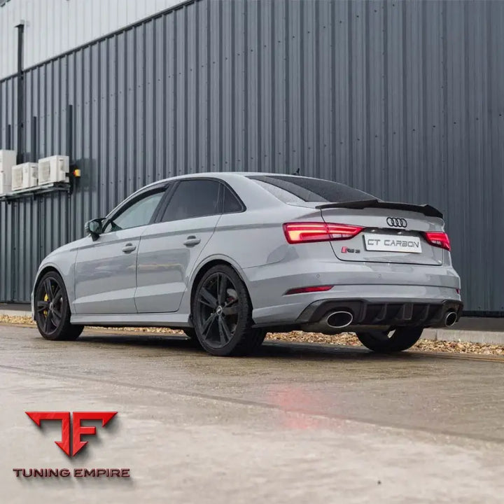 AUDI RS3 8V SALOON REAR CARBON DIFFUSER WITH DTM LIGHT - CT CARBON