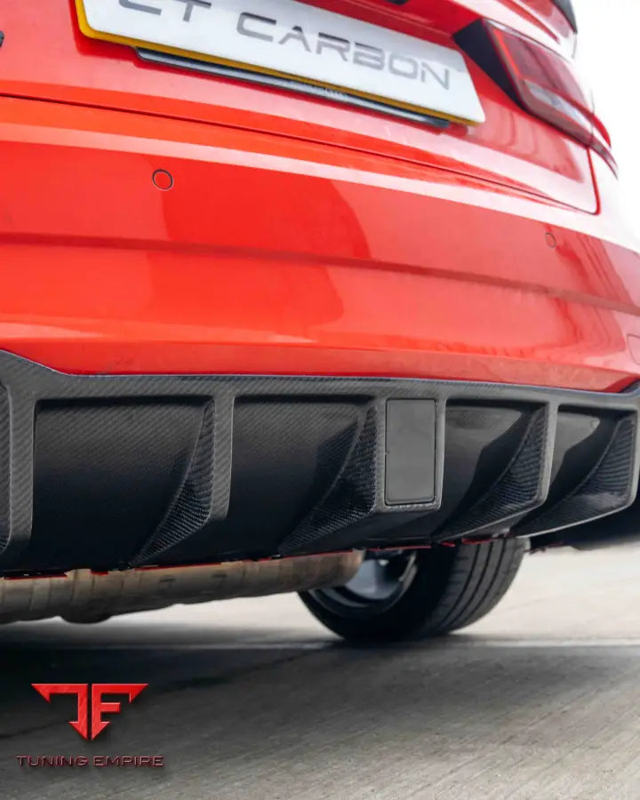 AUDI RS3 8V SALOON REAR CARBON DIFFUSER WITH DTM LIGHT - CT CARBON