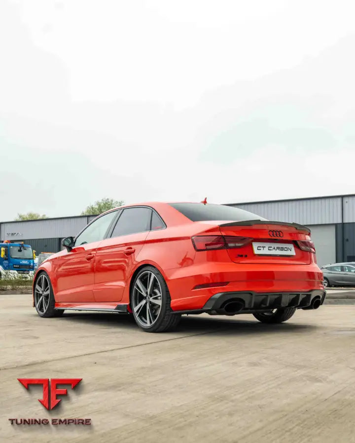 AUDI RS3 8V SALOON REAR CARBON DIFFUSER WITH DTM LIGHT - CT CARBON