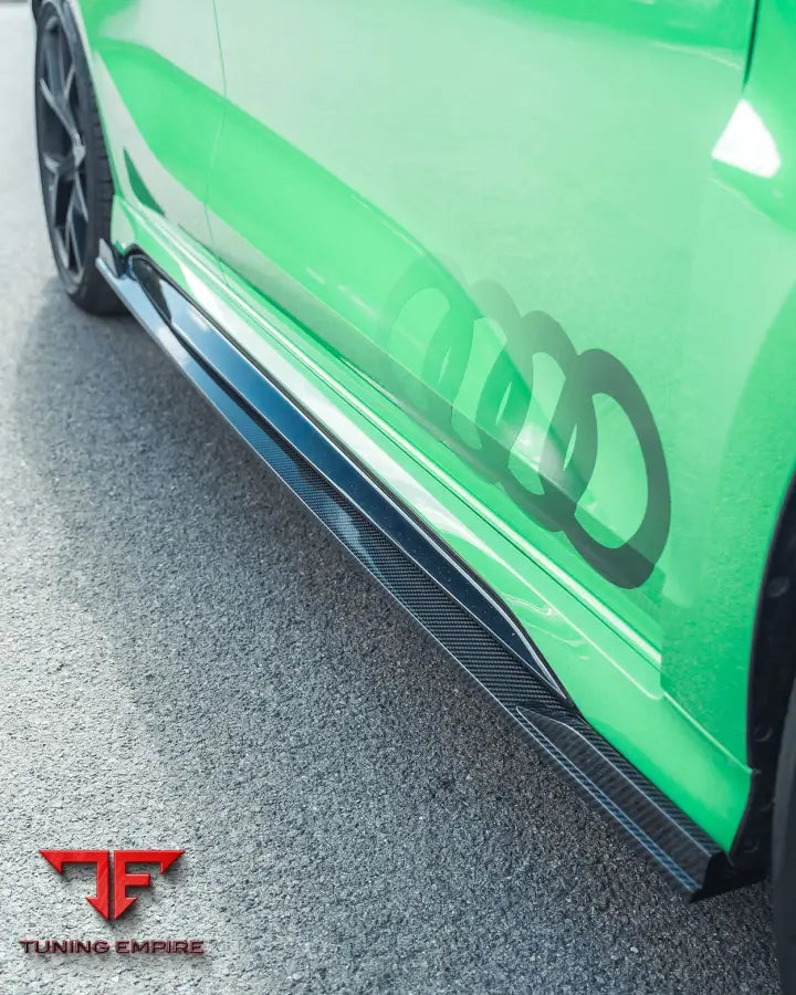 AUDI RS3 8Y 2022+ CARBON FIBRE SIDE SKIRTS V1 - CT CARBON