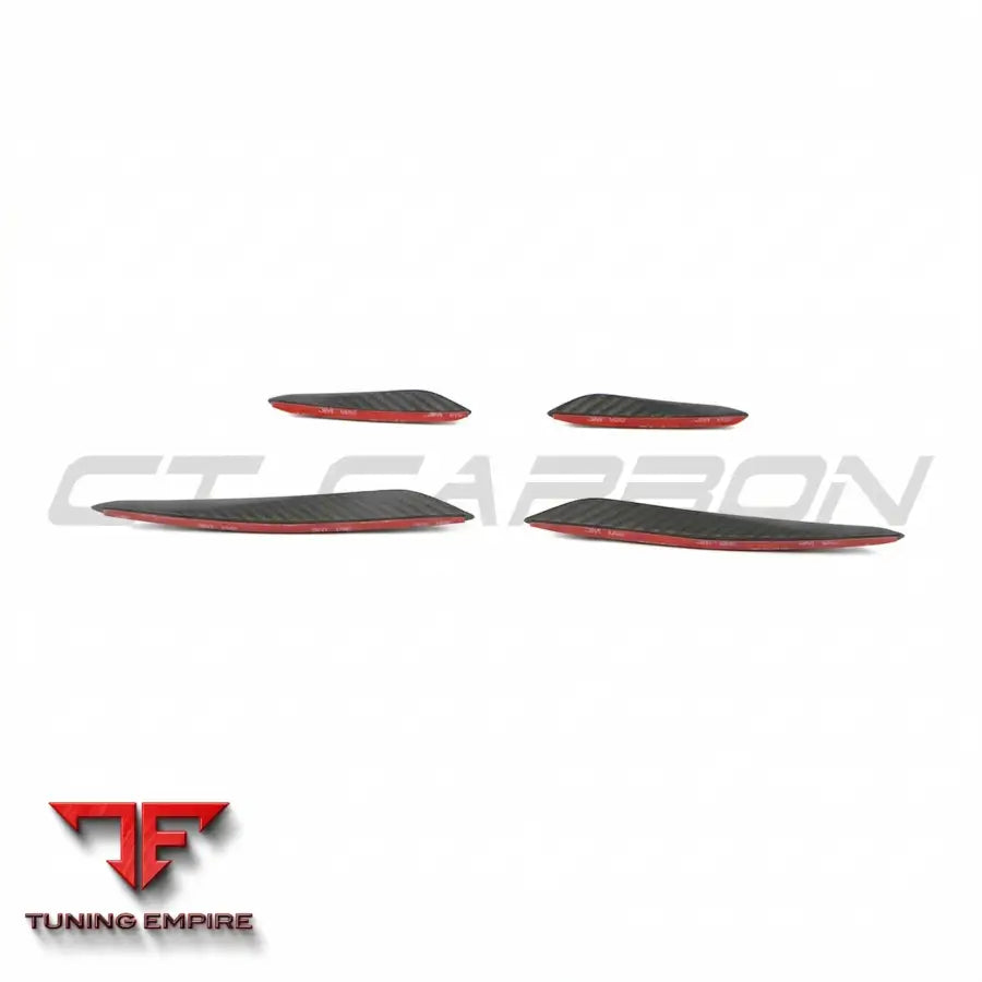 AUDI RS3 8Y 2025+ CARBON FIBRE FRONT BUMPER CANARDS - CT CARBON