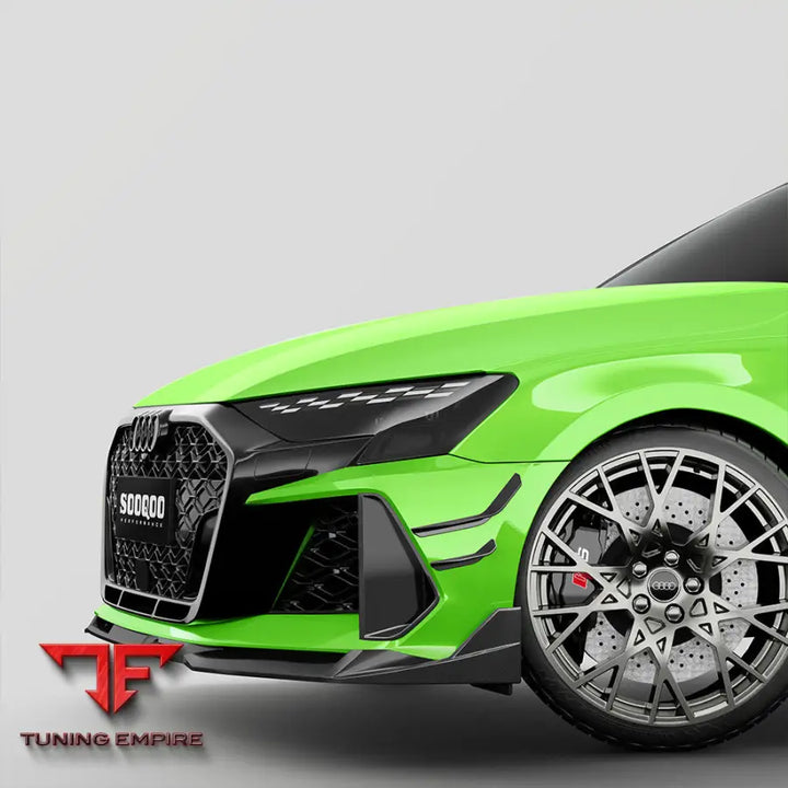 AUDI RS3 8Y FACELIFT FRONT CANARDS IN PREPREG CARBON FIBRE - Carbon Fibre Parts