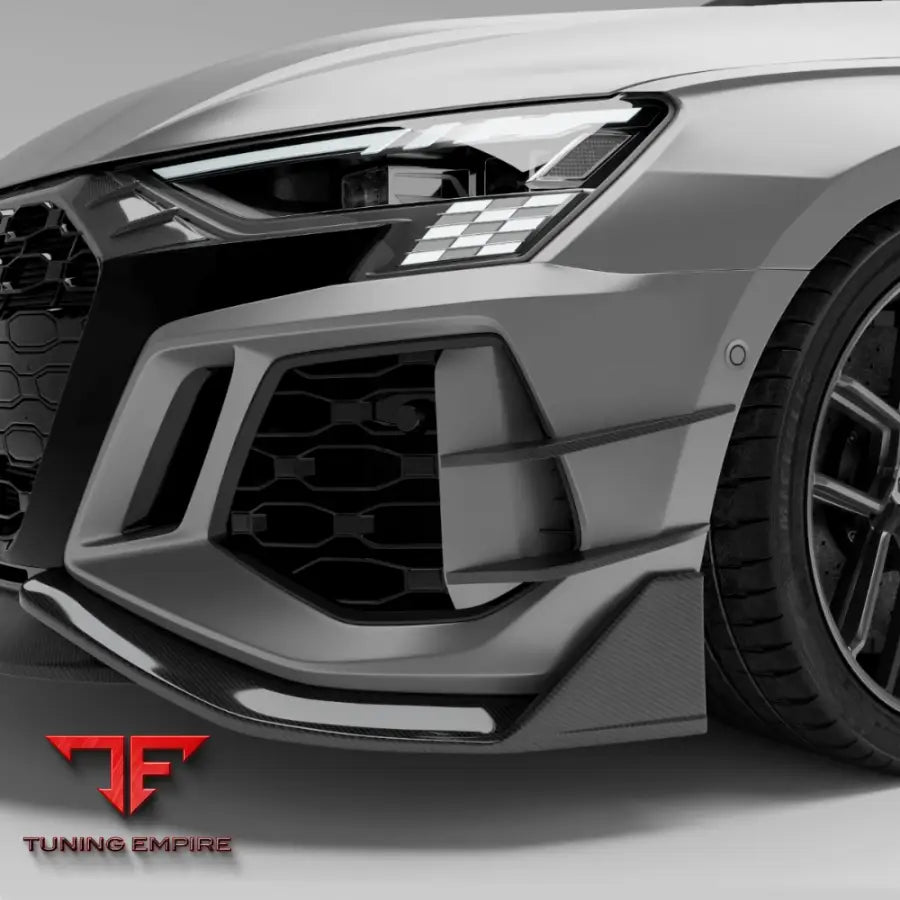 AUDI RS3 8Y LIMOUSINE CARBON FIBER CANARDS - Body Kit