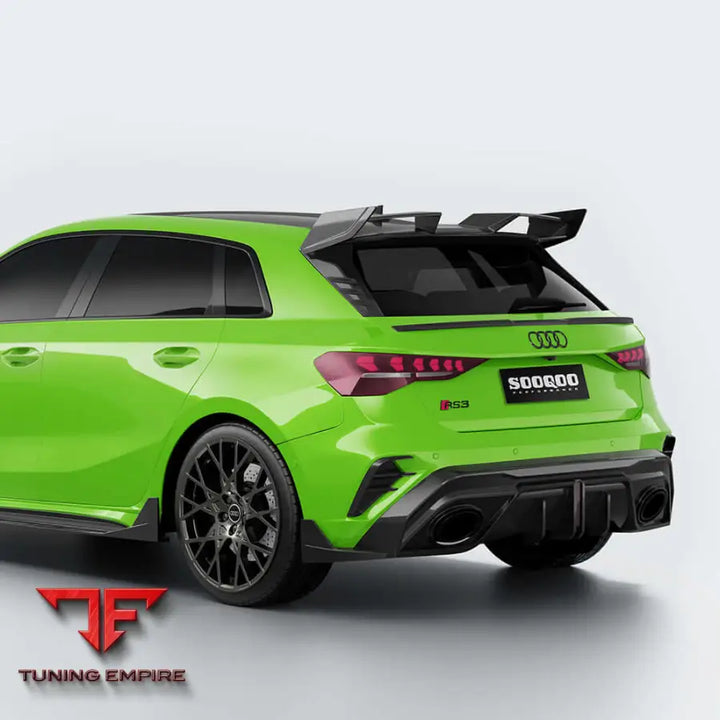 AUDI RS3 SPORTBACK 8Y FACELIFT REAR DIFFUSER IN PREPREG CARBON FIBRE - Carbon Fibre Parts