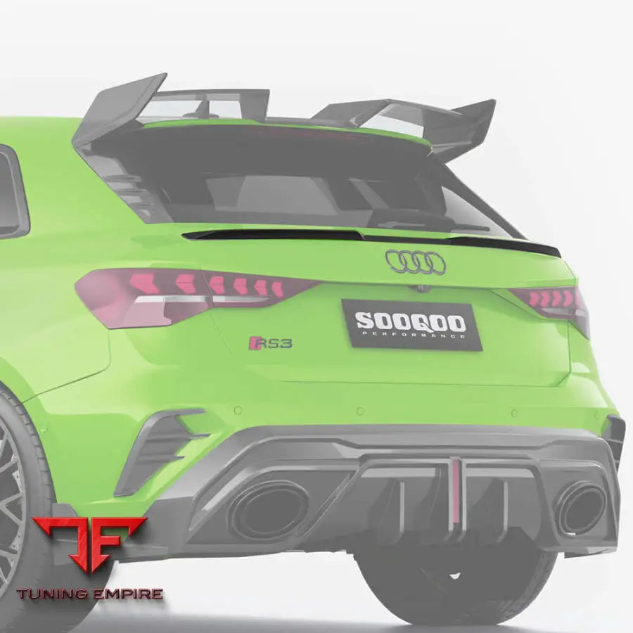 AUDI RS3 SPORTBACK 8Y REAR SPOILER IN PREPREG CARBON FIBRE - Carbon Fibre Parts