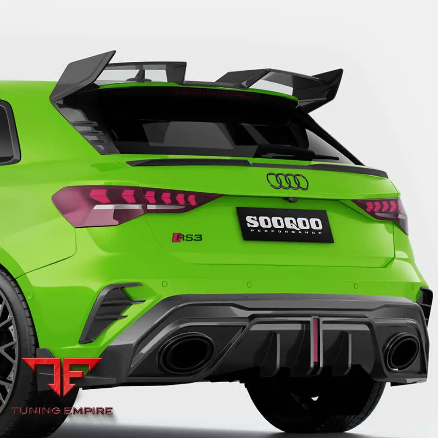 AUDI RS3 SPORTBACK 8Y REAR SPOILER IN PREPREG CARBON FIBRE - Carbon Fibre Parts