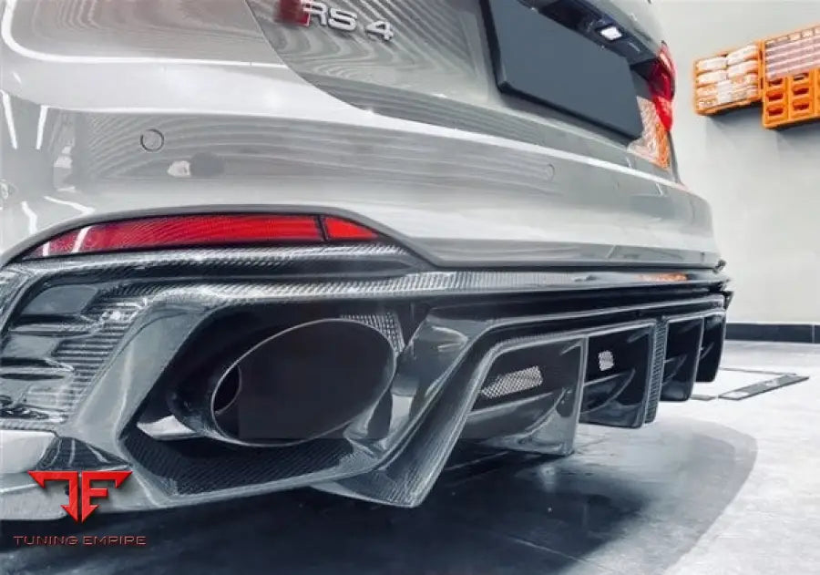 AUDI RS4 A4 AVANT B9 2018-2020 CARBON FIBER REAR DIFFUSER