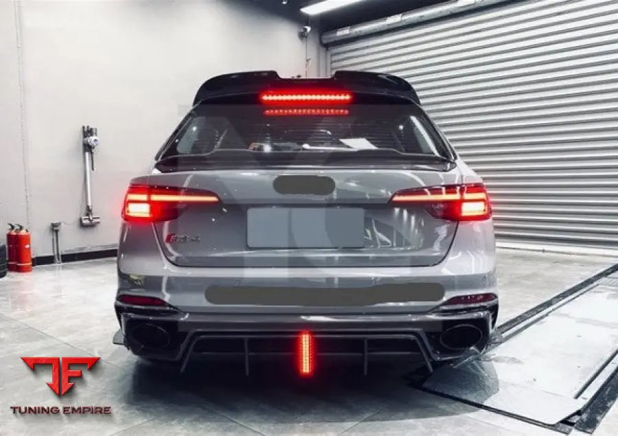 AUDI RS4 A4 AVANT B9 2018-2020 CARBON FIBER REAR HATCH SPOILER