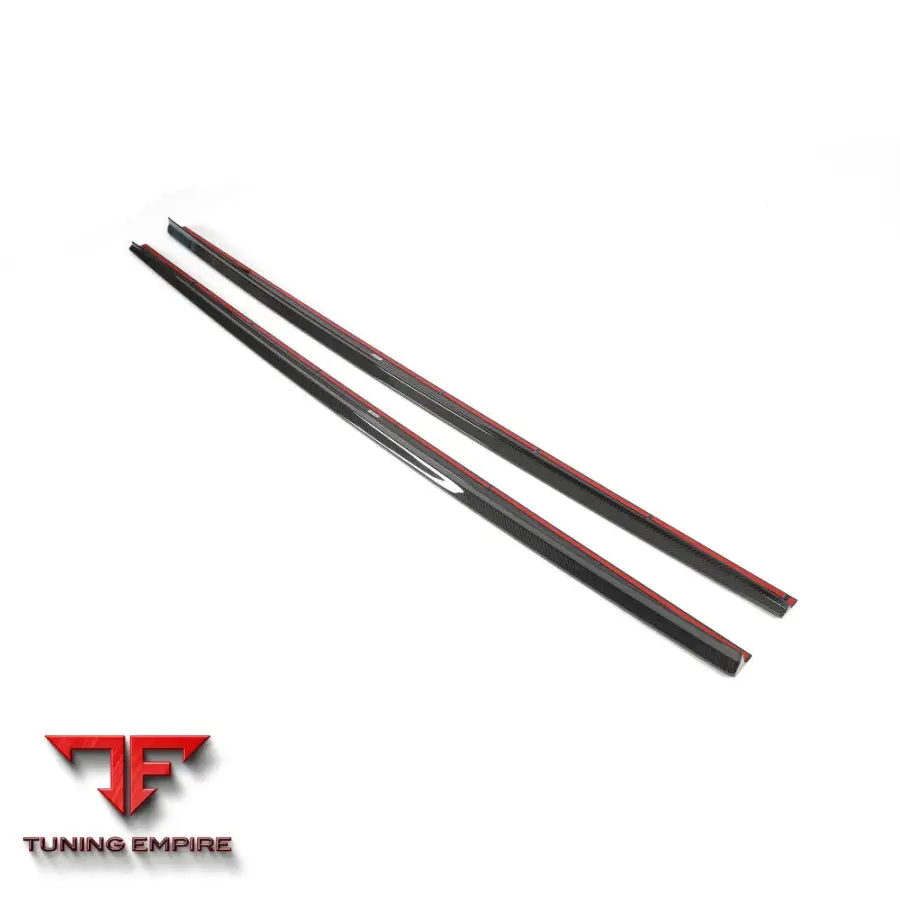 AUDI RS4 B9.5 CARBON FIBRE SIDE SKIRTS - CT CARBON