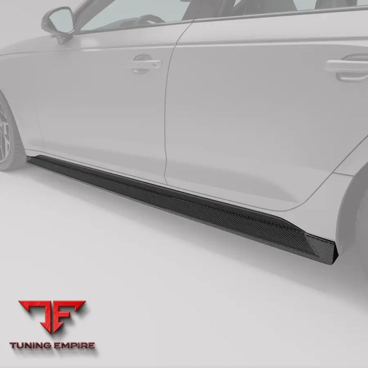 AUDI RS4 B9.5 FACELIFT CARBON FIBER SIDE SKIRTS - Body Kit