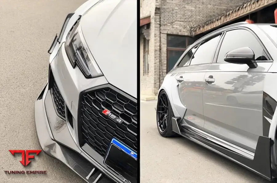 AUDI RS4 CARBON FIBER WIDE BODY KIT PARTS