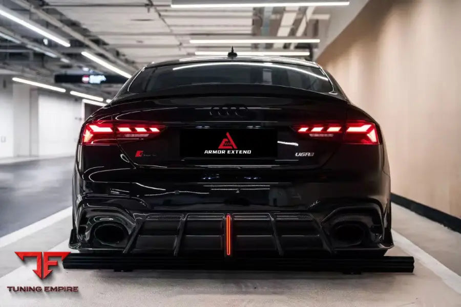 AUDI RS5 B9.5 2020-2025 AE DESIGN V2 REAR DIFFUSER & CANARDS - Rear Diffuser