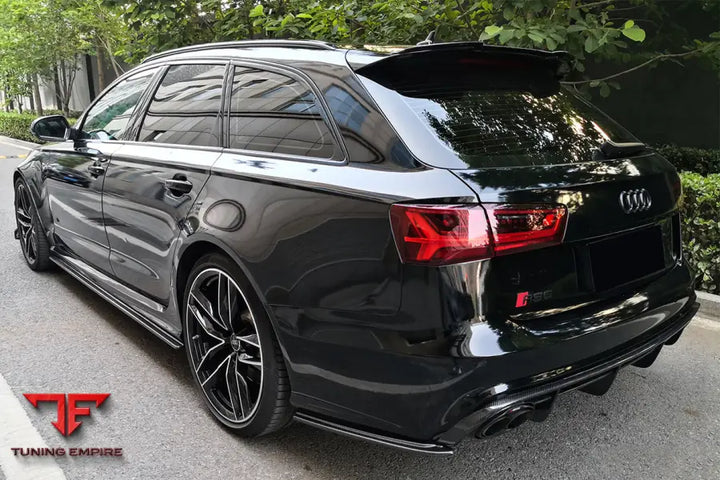 Audi Rs6 Avant Mn Style Carbon Fiber Rear Cap Splliter