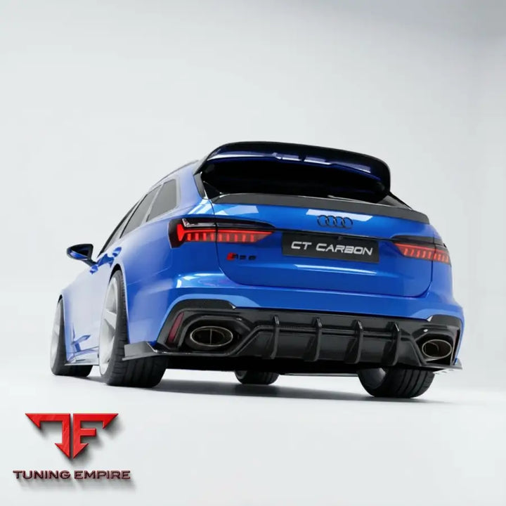 AUDI RS6 C8 AVANT CARBON FIBRE MIDDLE SPOILER - CT CARBON