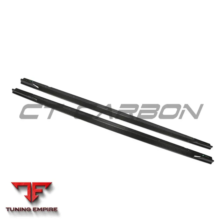 AUDI RS6/RS7 C8 AVANT 2019+ CARBON FIBRE SIDE SKIRTS - V1 - CT CARBON
