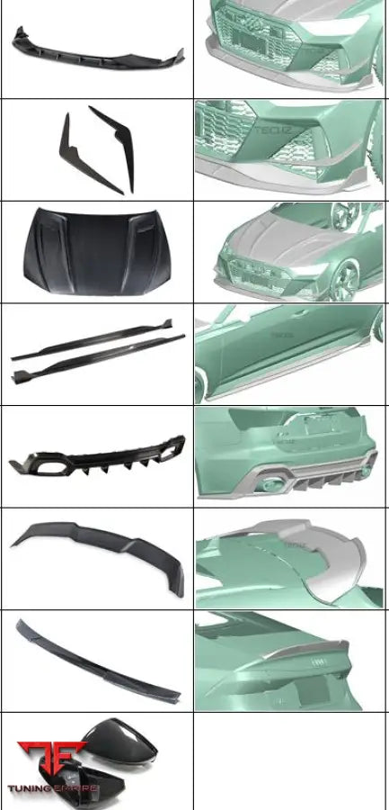 AUDI RS6/RS7(C8) CARBON FIBER PARTS