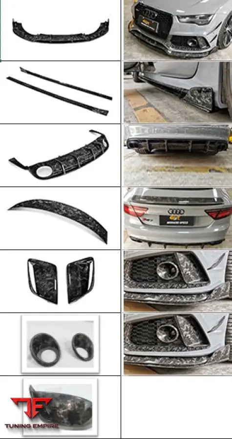AUDI RS7 (C7) CARBON FIBER PARTS