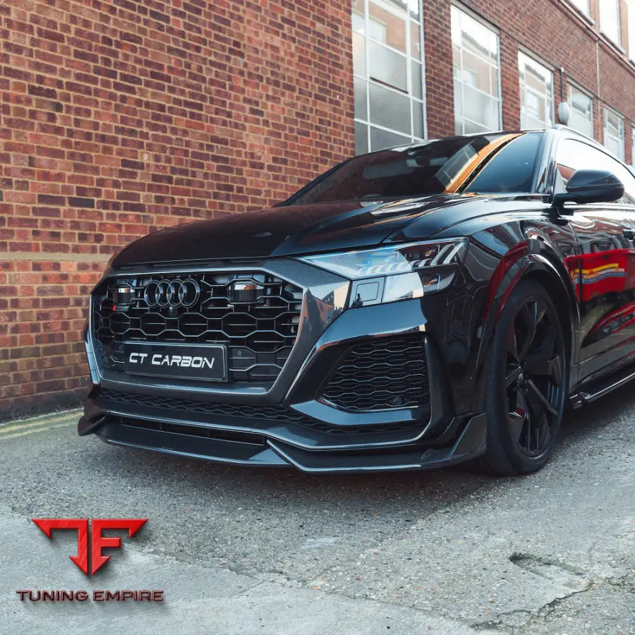 AUDI RSQ8 2020-2025 CARBON FIBRE FRONT SPLITTER - CT CARBON