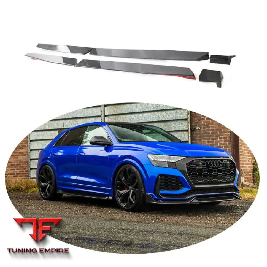 AUDI RSQ8 DRY CARBON FIBER SIDE SKIRTS