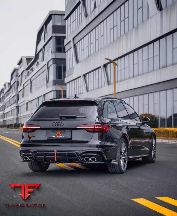 AUDI S4 / A4 B9.5 ABS AE / PLUSTIC REAR DIFFUSER & CANARDS - Rear Diffuser