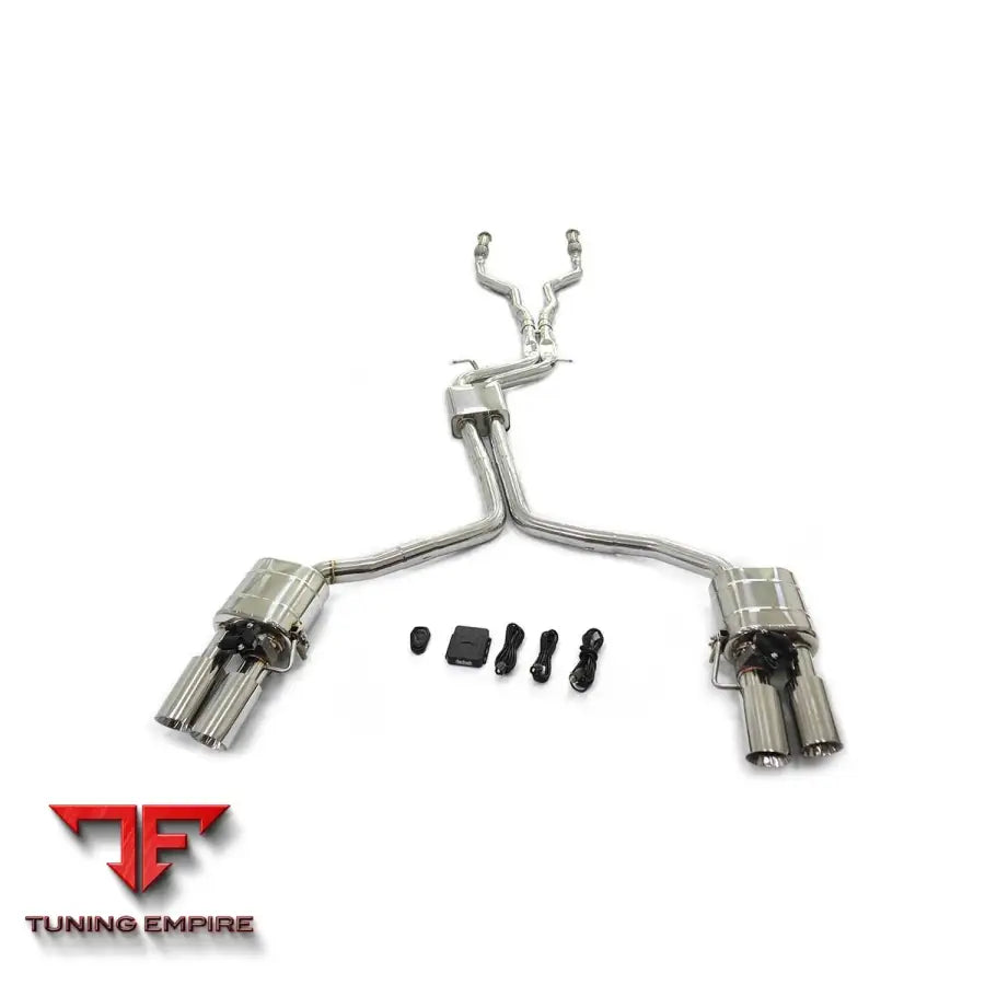 AUDI S4 S5 B8 4.2L STAINLESS STEEL CATBACK RAZOR EXHAUST WITH MUFFLER VALVE