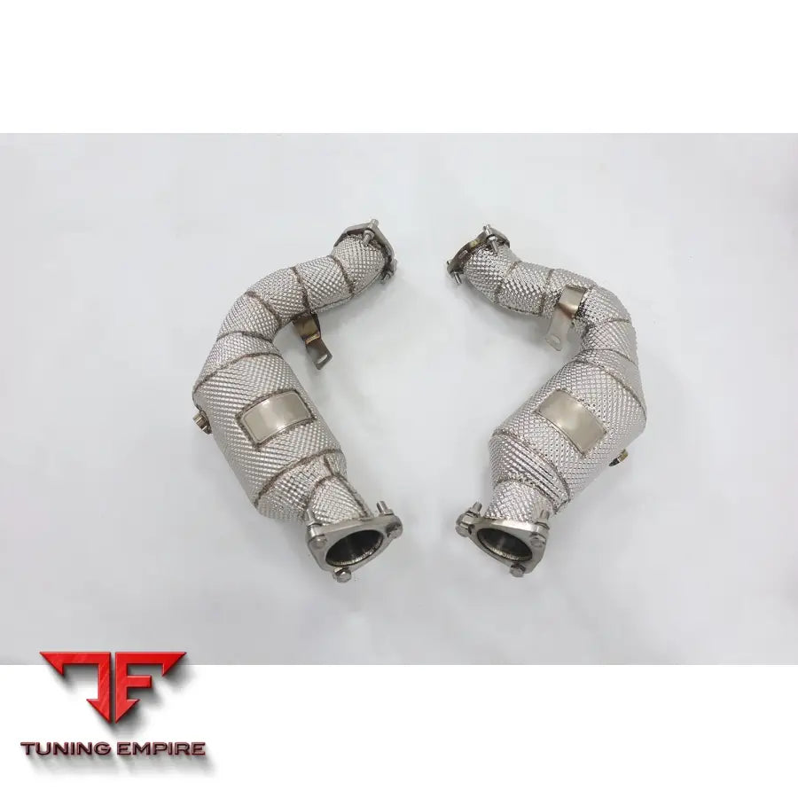 AUDI S4 S5 B8 4.2L STAINLESS STEEL RAZOR DOWNPIPE WITH HEAT SHIELD PIPE