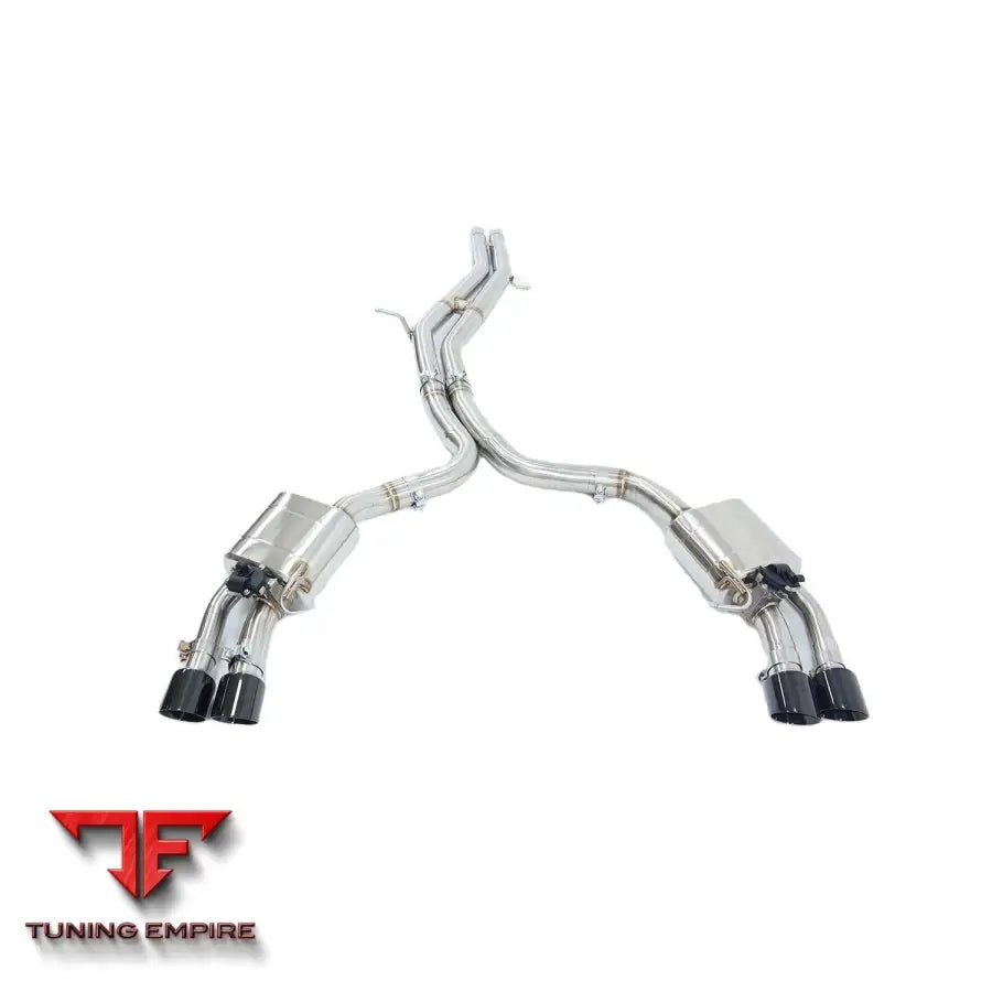 AUDI S4 S5 B9 2.9T STAINLESS STEEL CATBACK RAZOR EXHAUST WITH MUFFLER VALVE