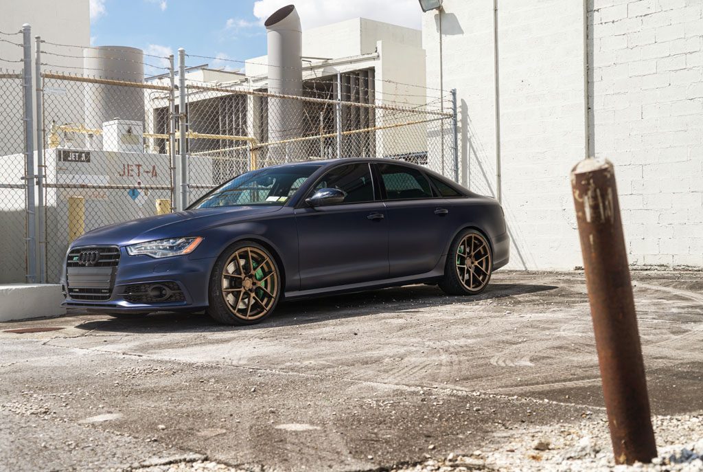 AUDI S6 on custom forged wheels
