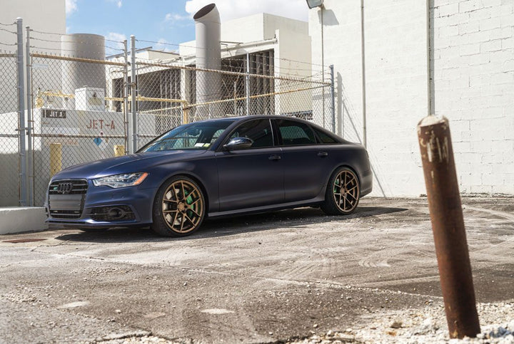 AUDI S6 on custom forged wheels