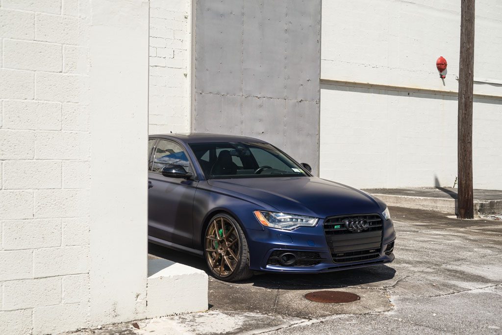 AUDI S6 on custom forged wheels
