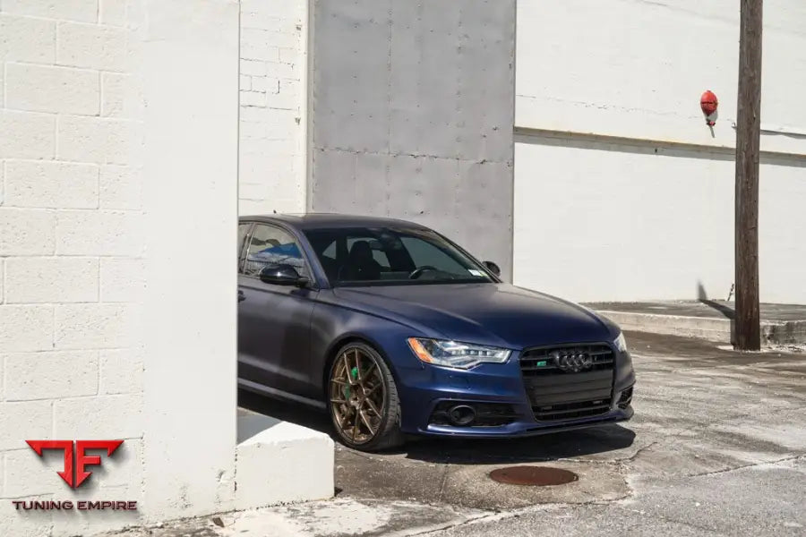 AUDI S6 on custom forged wheels