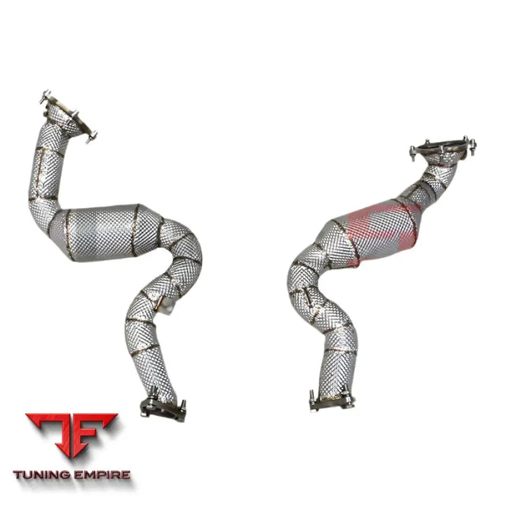 AUDI S6 S7 C7 4.0T STAINLESS STEEL HEAT SHIELD DOWNPIPE 2013-2018