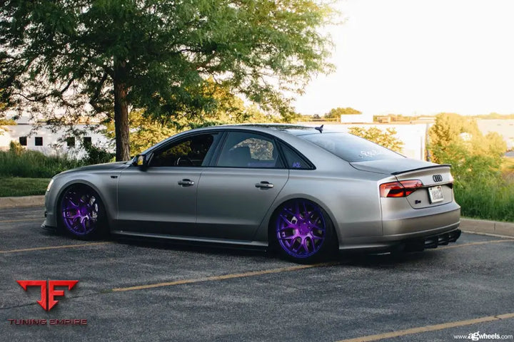 AUDI S8 on custom forged wheels
