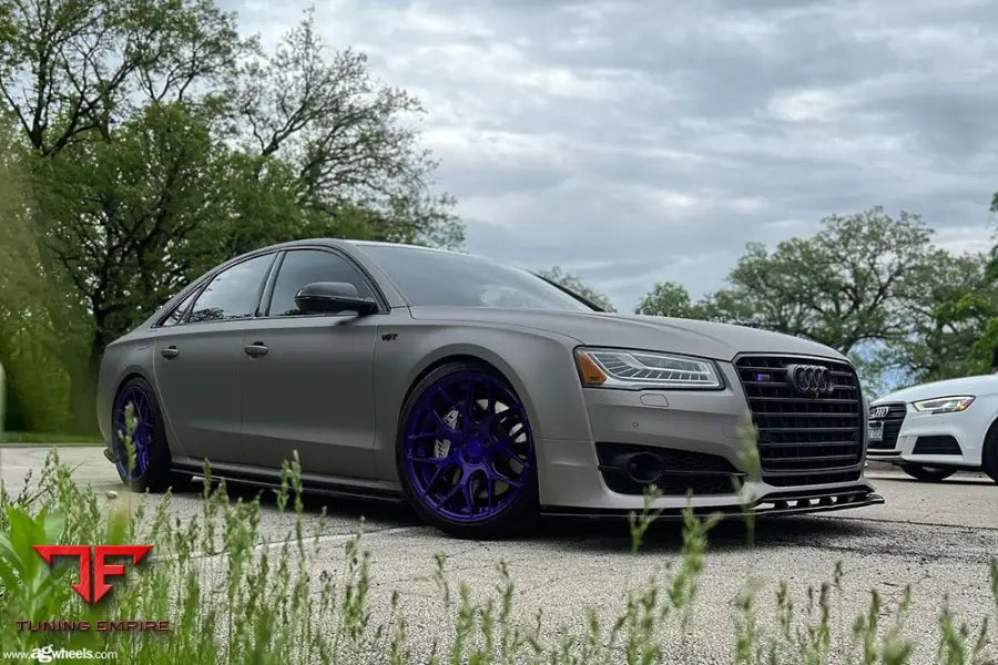 AUDI S8 on custom forged wheels