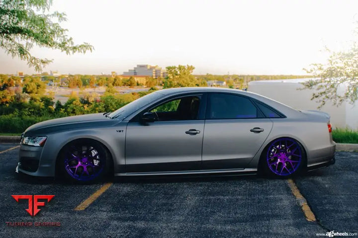 AUDI S8 on custom forged wheels
