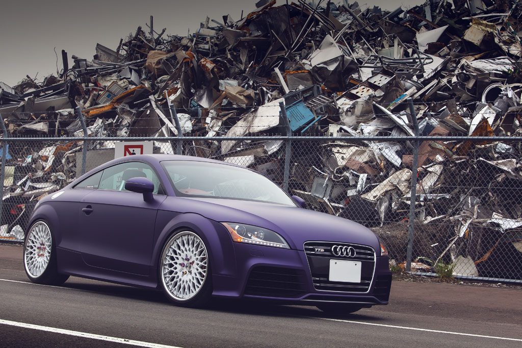 AUDI TTS on custom forged wheels