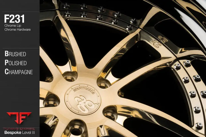 AVANT GARDE AG F231 - BRUSHED POLISHED CHAMPAGNE