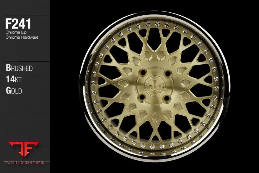 AVANT GARDE AG F241 - BRUSHED 14KT GOLD