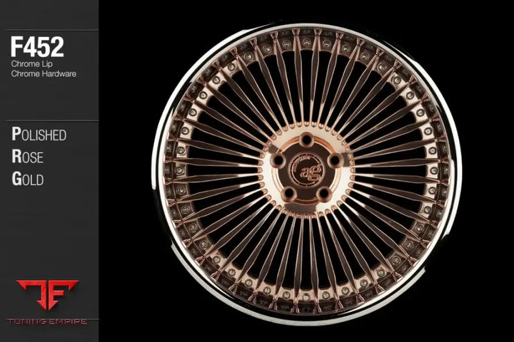 AVANT GARDE AG F452 - POLISHED ROSE GOLD