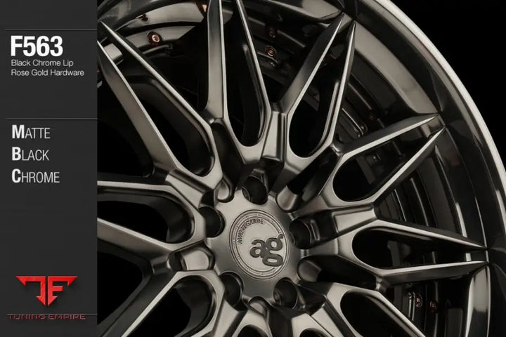 AVANT GARDE AG F563 - MATTE BLACK CHROME