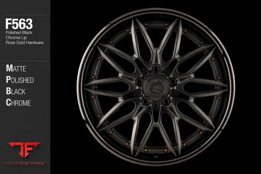 AVANT GARDE AG F563 - MATTE POLISHED BLACK CHROME