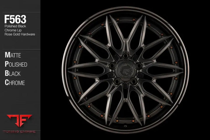 AVANT GARDE AG F563 - MATTE POLISHED BLACK CHROME