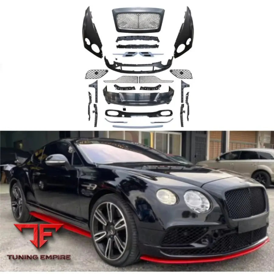 BENTLEY CONTINENTAL GT FACELIFT BODY KIT – FRONT BUMPER GRILLE AND LED DRLS 2012–2015 TO 2018