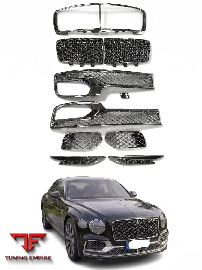 BENTLEY FLYING SPUR FRONT BUMPER RADIATOR GRILLE PARTS