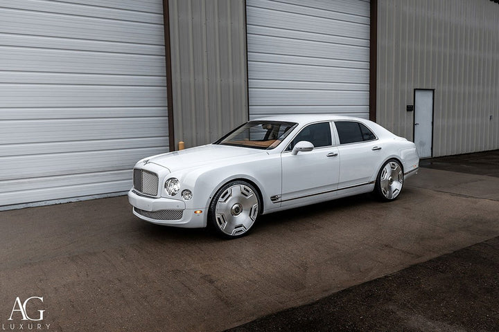 Bentley Mulsanne on custom forged wheels