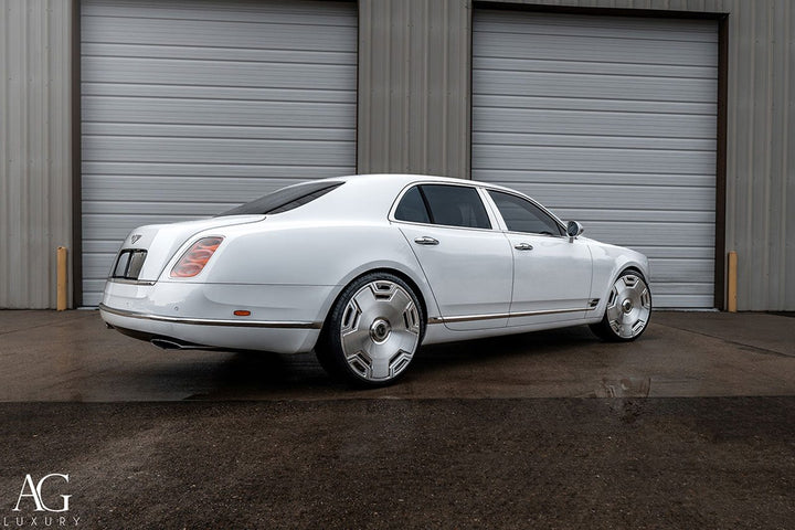 Bentley Mulsanne on custom forged wheels
