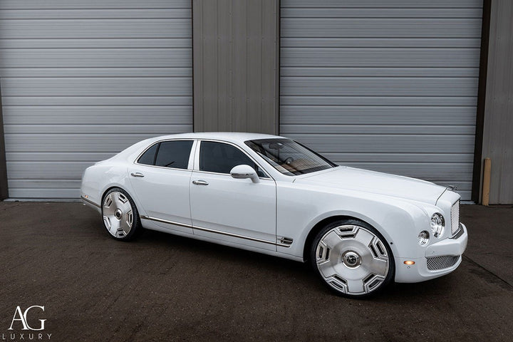 Bentley Mulsanne on custom forged wheels
