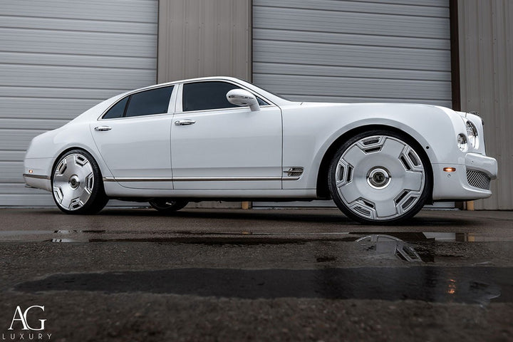 Bentley Mulsanne on custom forged wheels