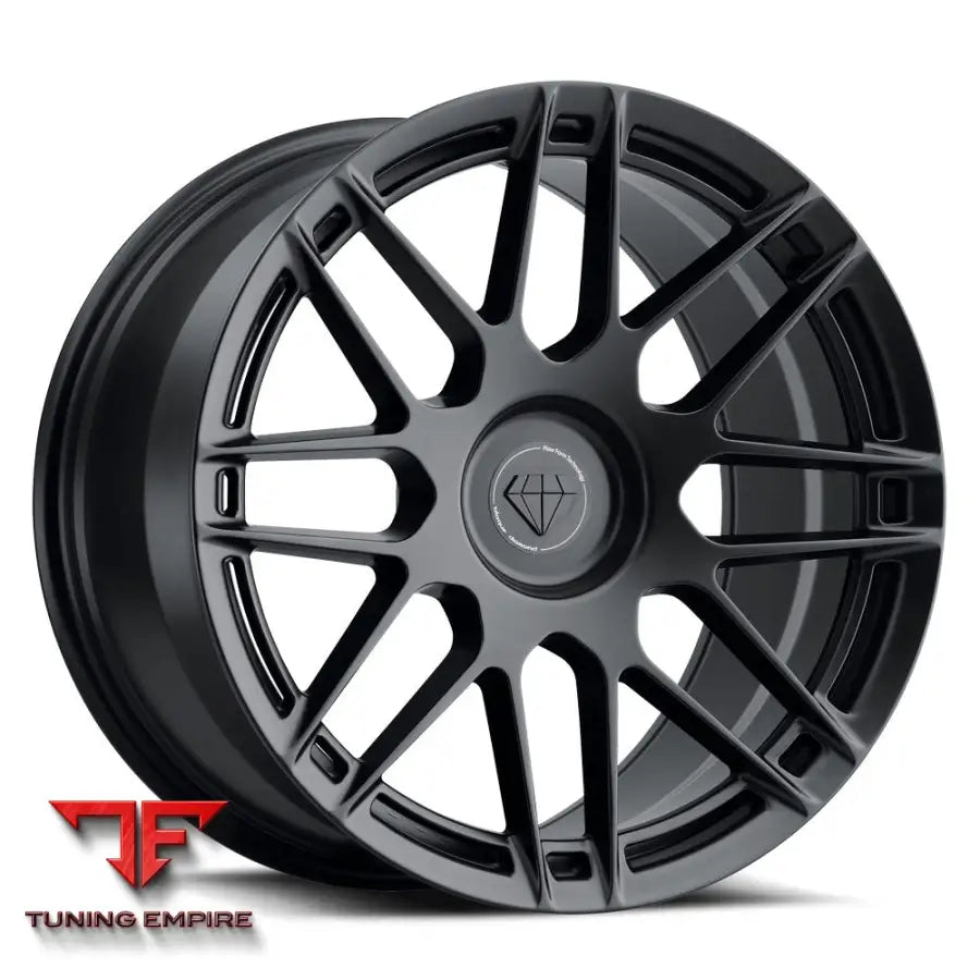 Blaque Diamond BD-F12 flow forged wheel in satin black